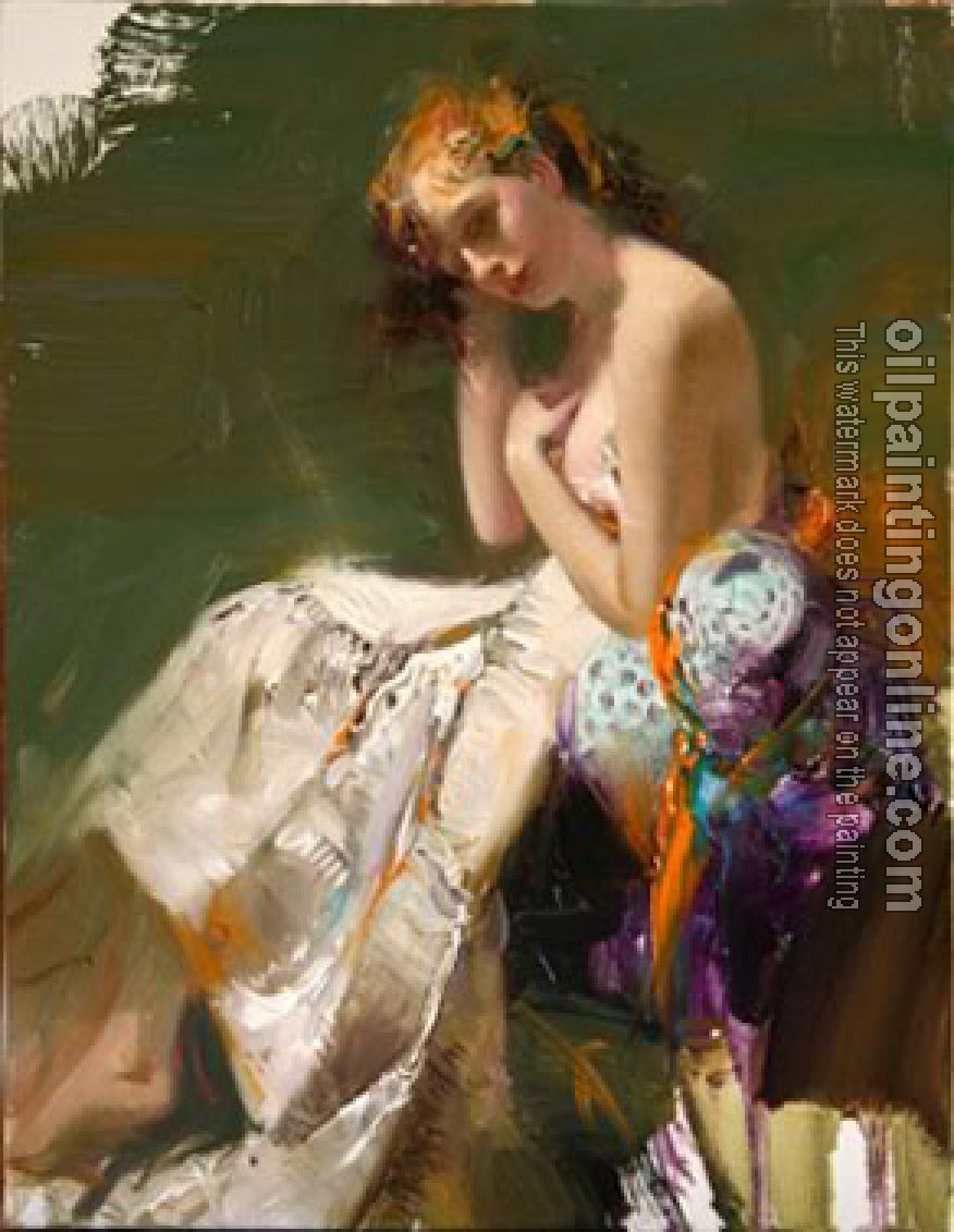 Pino Daeni - Impression oil painting.